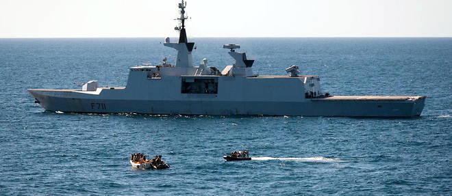Vaisseaux de la Marine Française リトグラフ（La marine