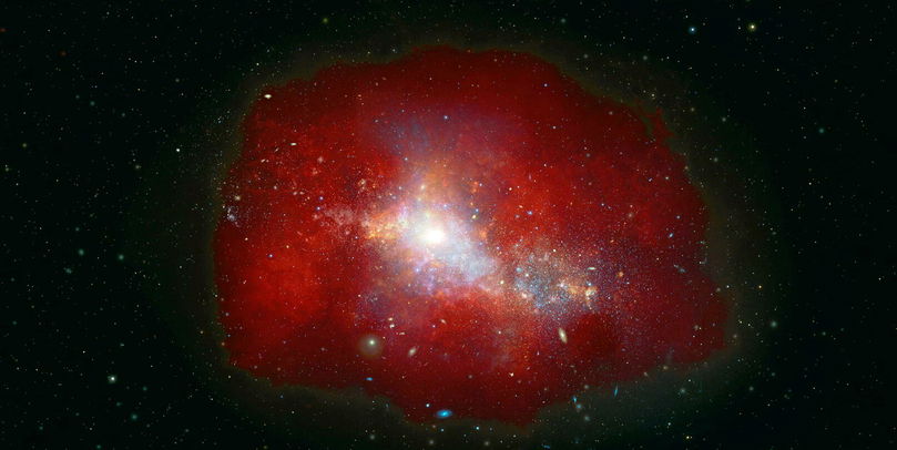 Un trou noir observé dans l'Univers.
