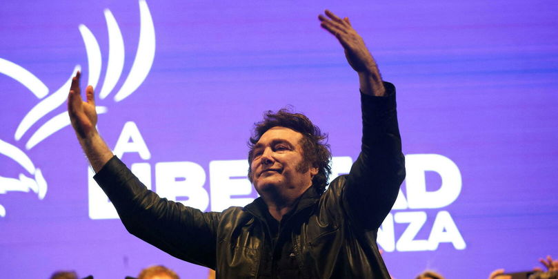Javier Milei, vainqueur des élections législatives partielles du 26 octobre 2025.  